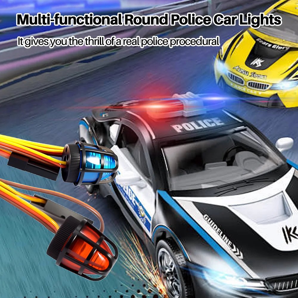 AUSTARHOBBY Bright LED Flash Lights Alarm Lamp CH3 with Strobing-Blasting for RC Tractor Police Excavator Engineering Car