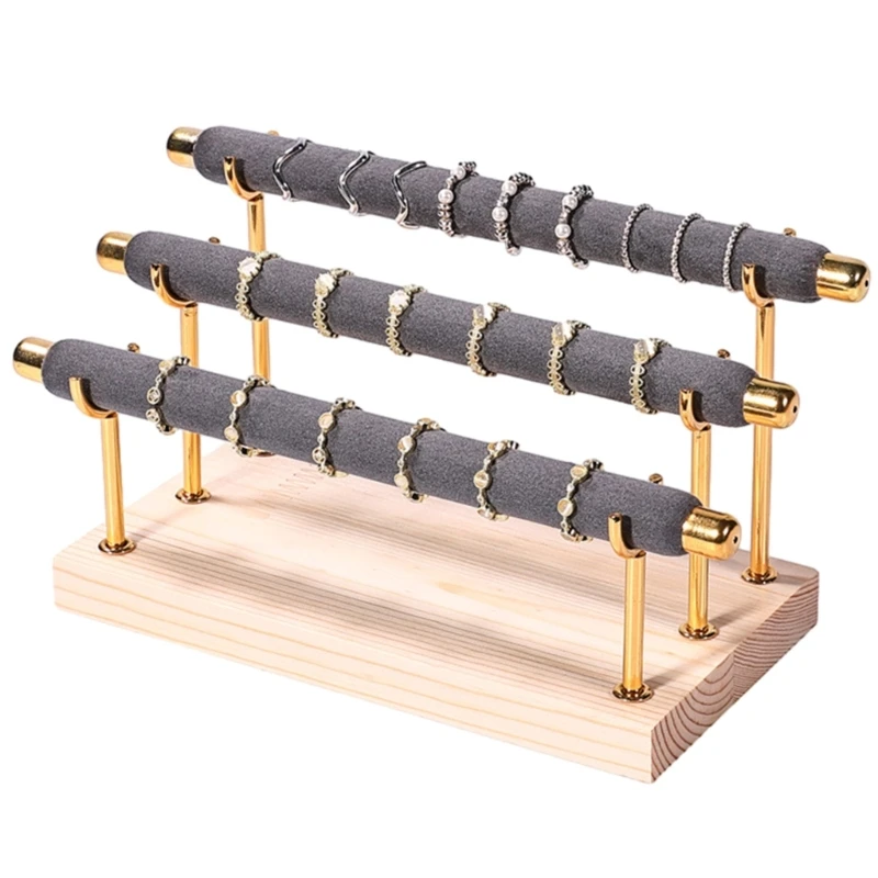 Elegant Base Rings Storage Holder Trendy Jewelry Showcase Rack for Women