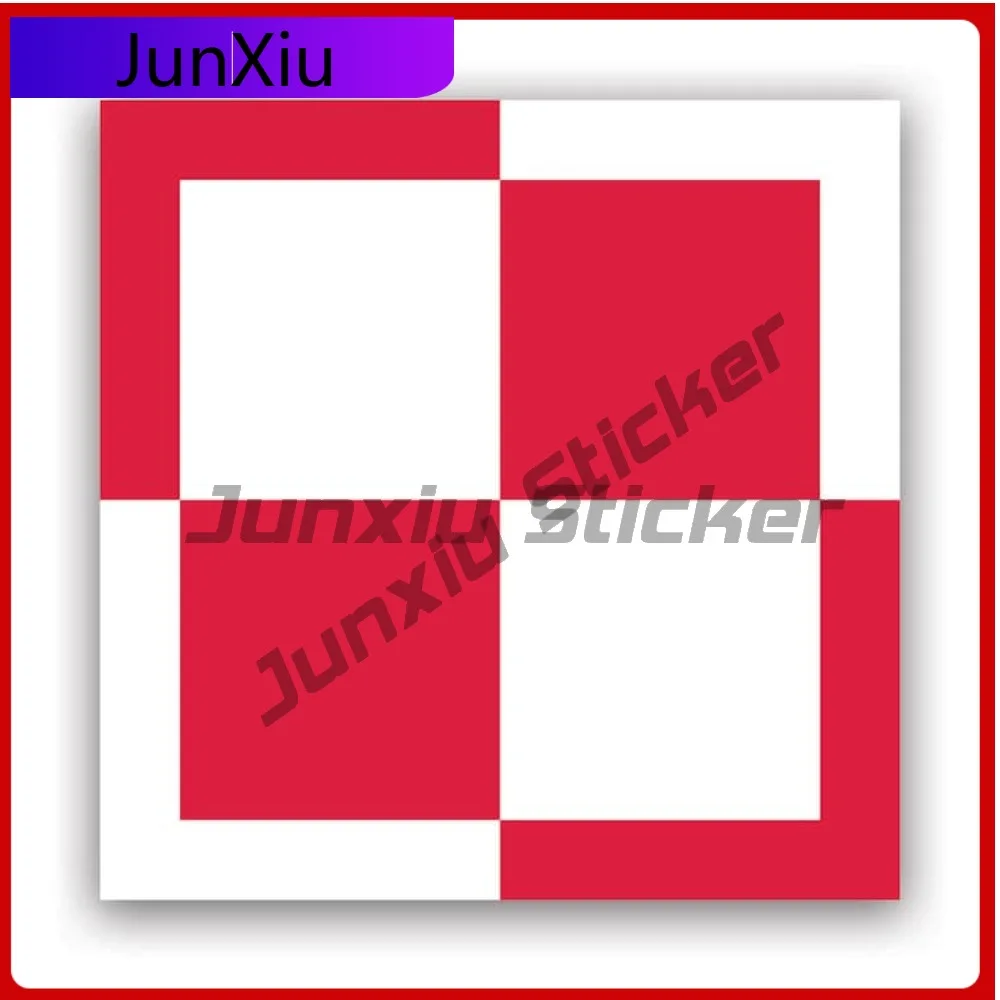 

Polish Roundel Sticker Creative Decals Auto Decor Car Sticker Vinyl Decal Waterproof Durable Outdoor Durable For Car Window