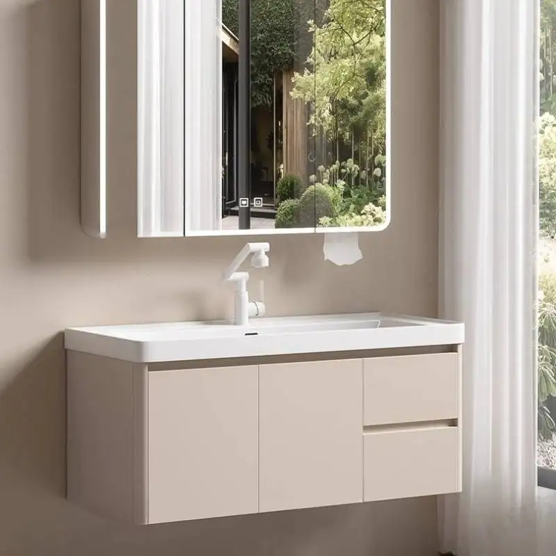 Modern White Bathroom Cabinet Wooden Vertical Luxury Storage Bathroom Cabinet Drawers Washing Muebles Almacenamiento Furniture