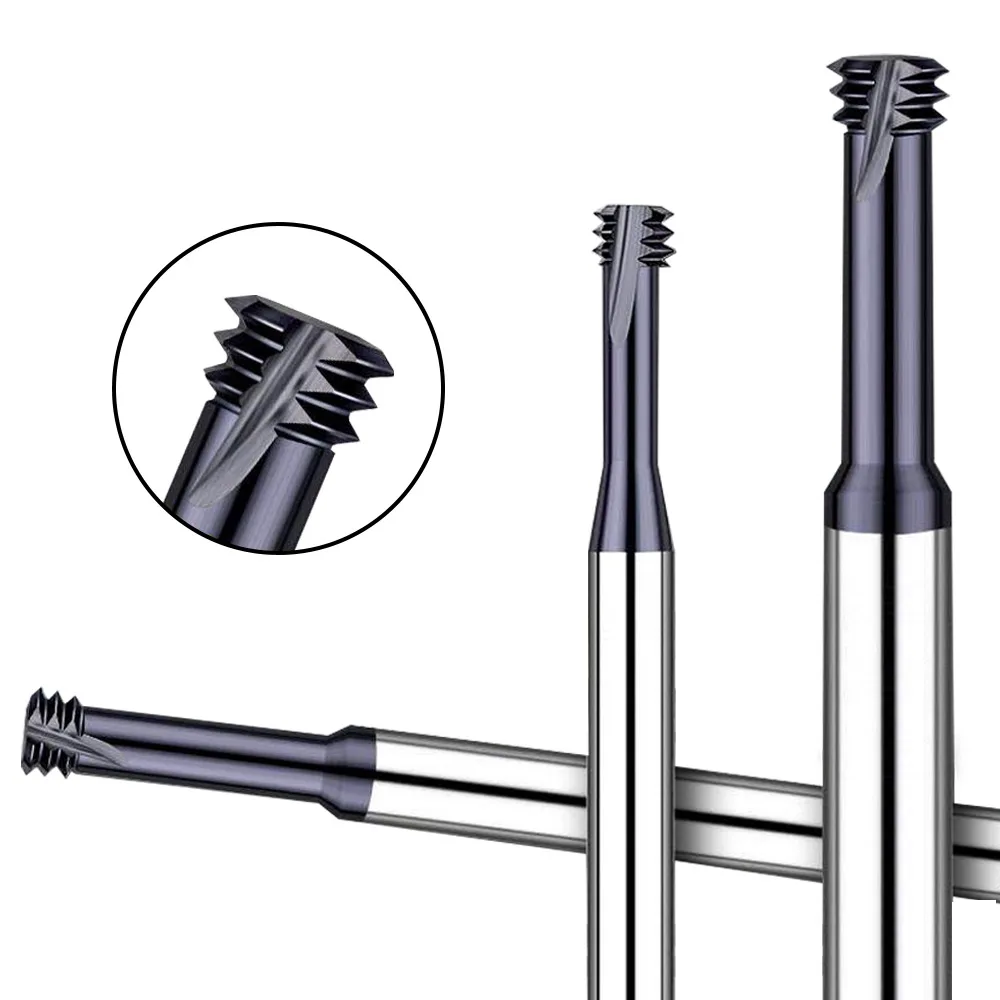 

Long Reach 3 Flute Thread Mill M1.6-M12 Extended Solid Carbide CNC Thread Milling Cutter for Deep Hole Thread Machining