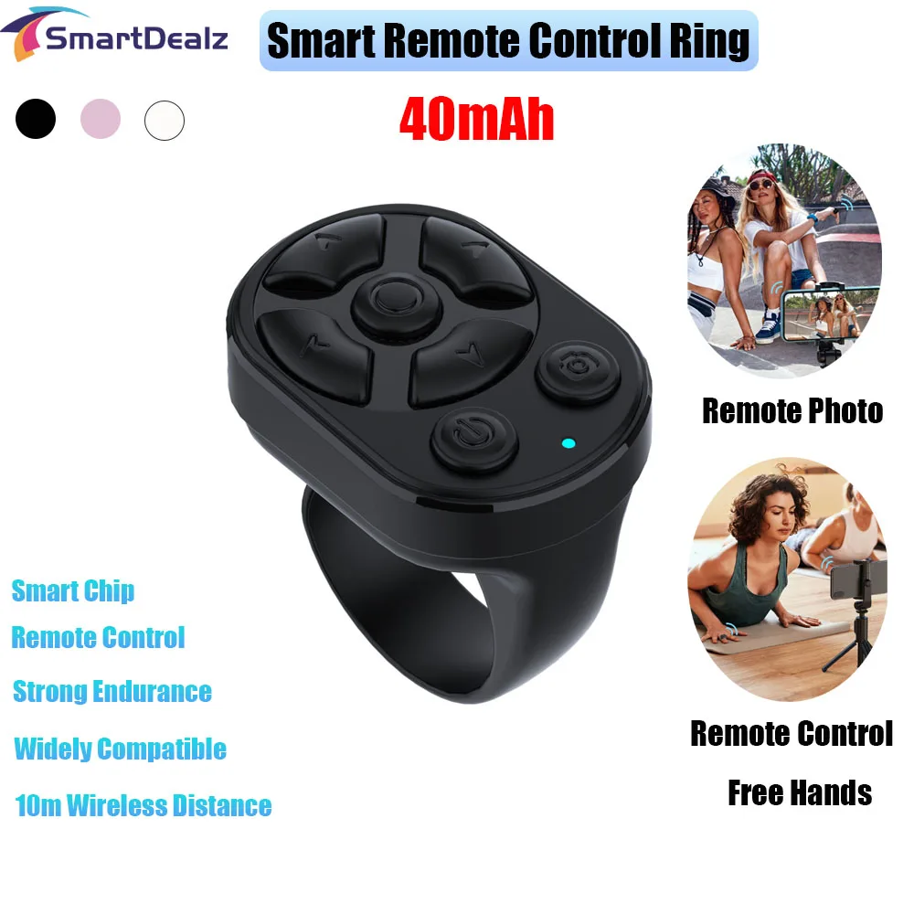 

Blutooth Remote Control for Tiktok Scrolling Finger Remote Mobile Phone Video Remote Control Selfie Stick Camera Controller