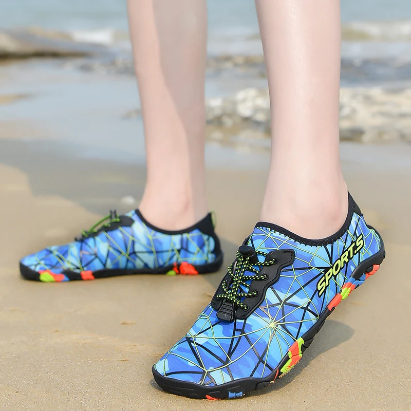 ผู้ชาย Quick-Drying Beach รองเท้า WomenSwimming Aqua รองเท้าแตะ Barefoot Surfing ต้นน้ํา Light Seaside ยางรองเท้าผ้าใบ 35-46