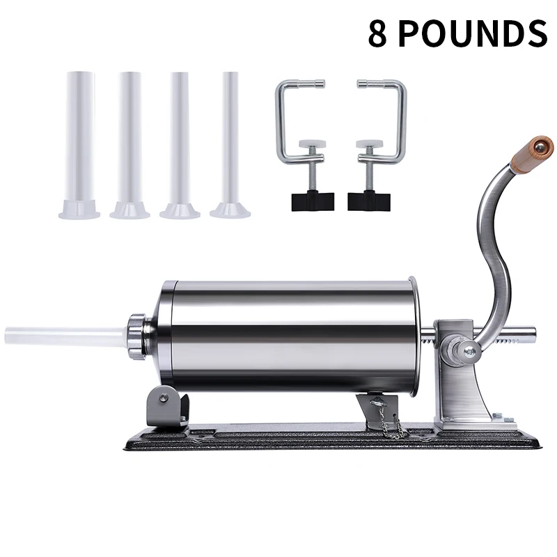 小型業務用テーブルソーセージスタッファー自家製ソーセージマシンベーコンステンレス鋼挽肉手動ソーセージスタッファー