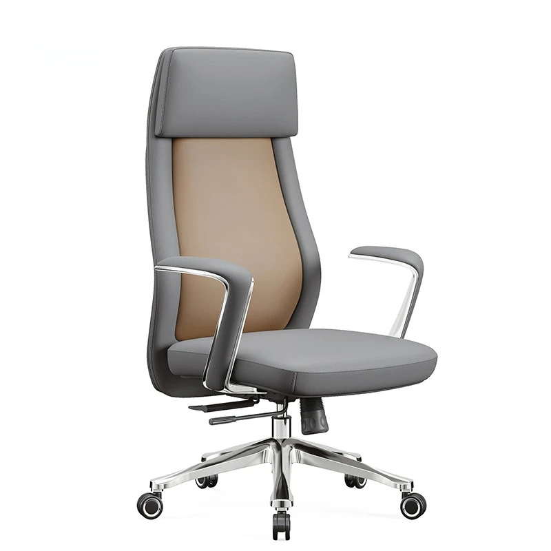 

Aluminum foot desk chair High-end computer Rotating boss Ergonomic manager chair Lifting director chair