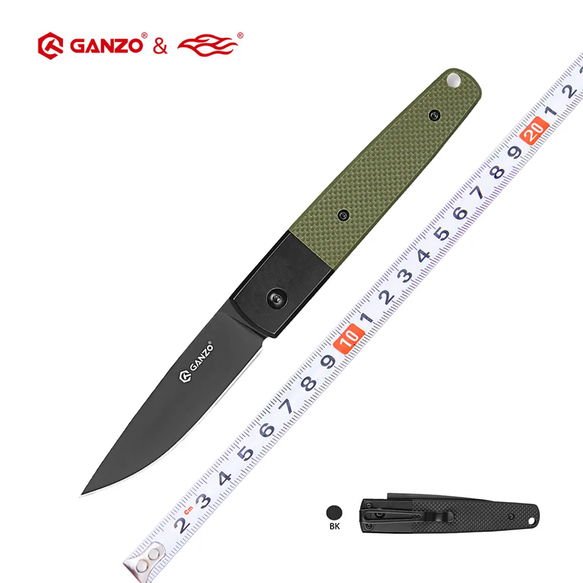 

Ganzo knife G721B model 58HRC 440C blade G10 Handle tactical Folding knife Survival Camping tool edc Pocket Knife outdoor tool