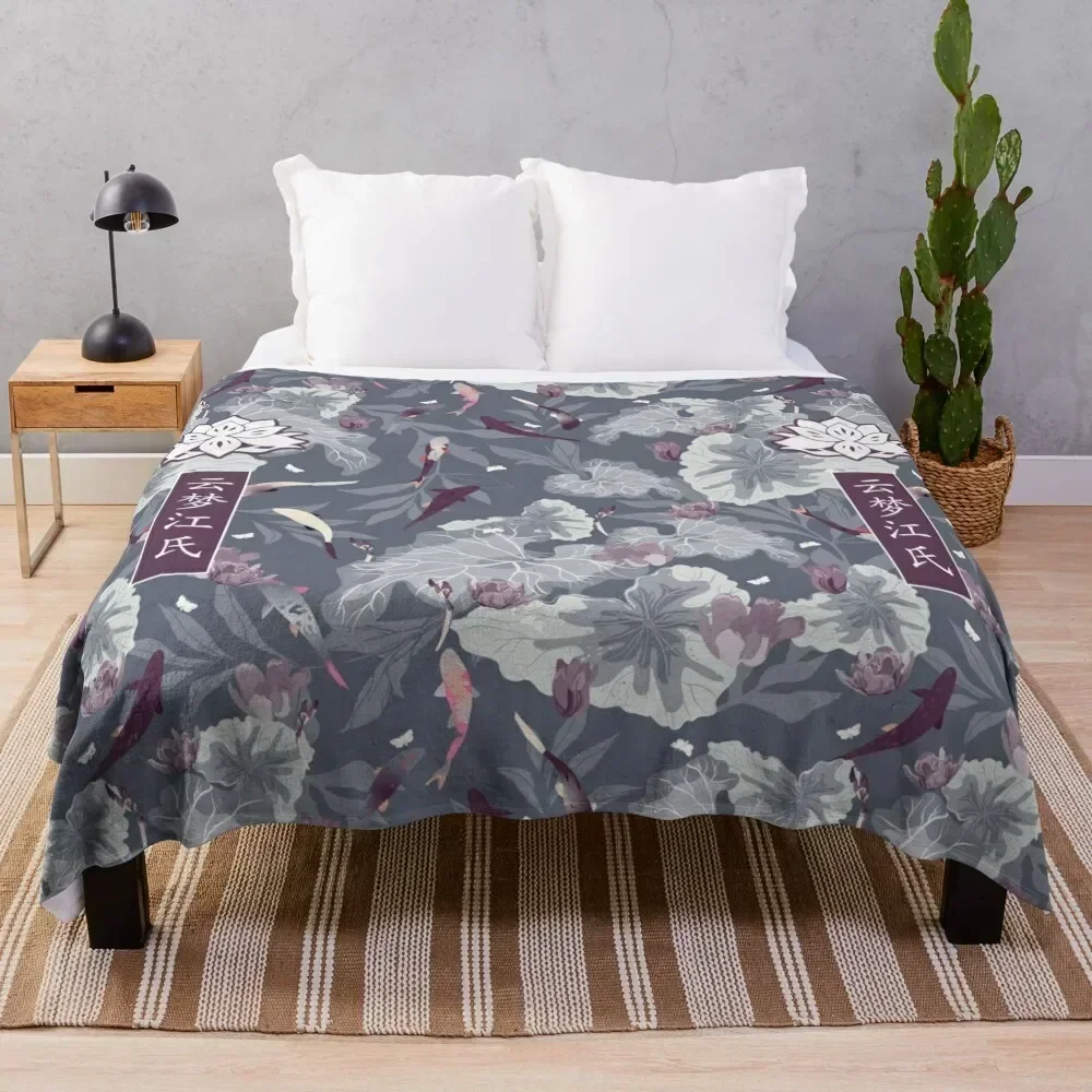 

Yunmeng Jiang The Untamed [LOTUS PIER] Throw Blanket Decoratives Decorative Beds Blankets