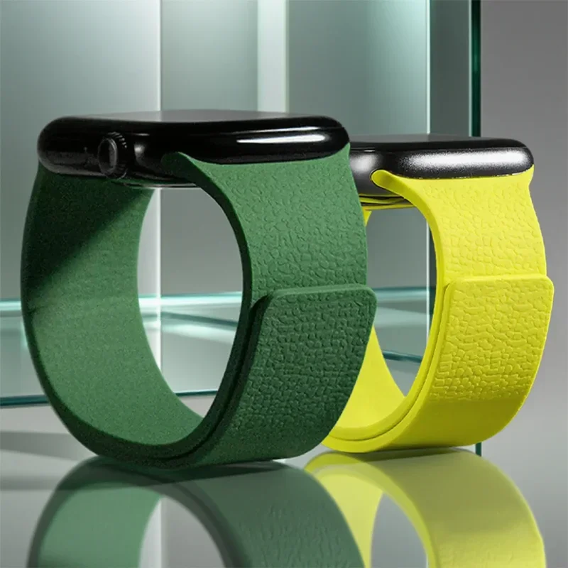 Магнитный силиконовый ремешок для Apple Watch Band Series 10 46 мм 42 мм Ultra 2 49 мм 45 мм 44 мм 40 мм 41 мм IWatch 8 9 7 6 SE 5 4 Браслет