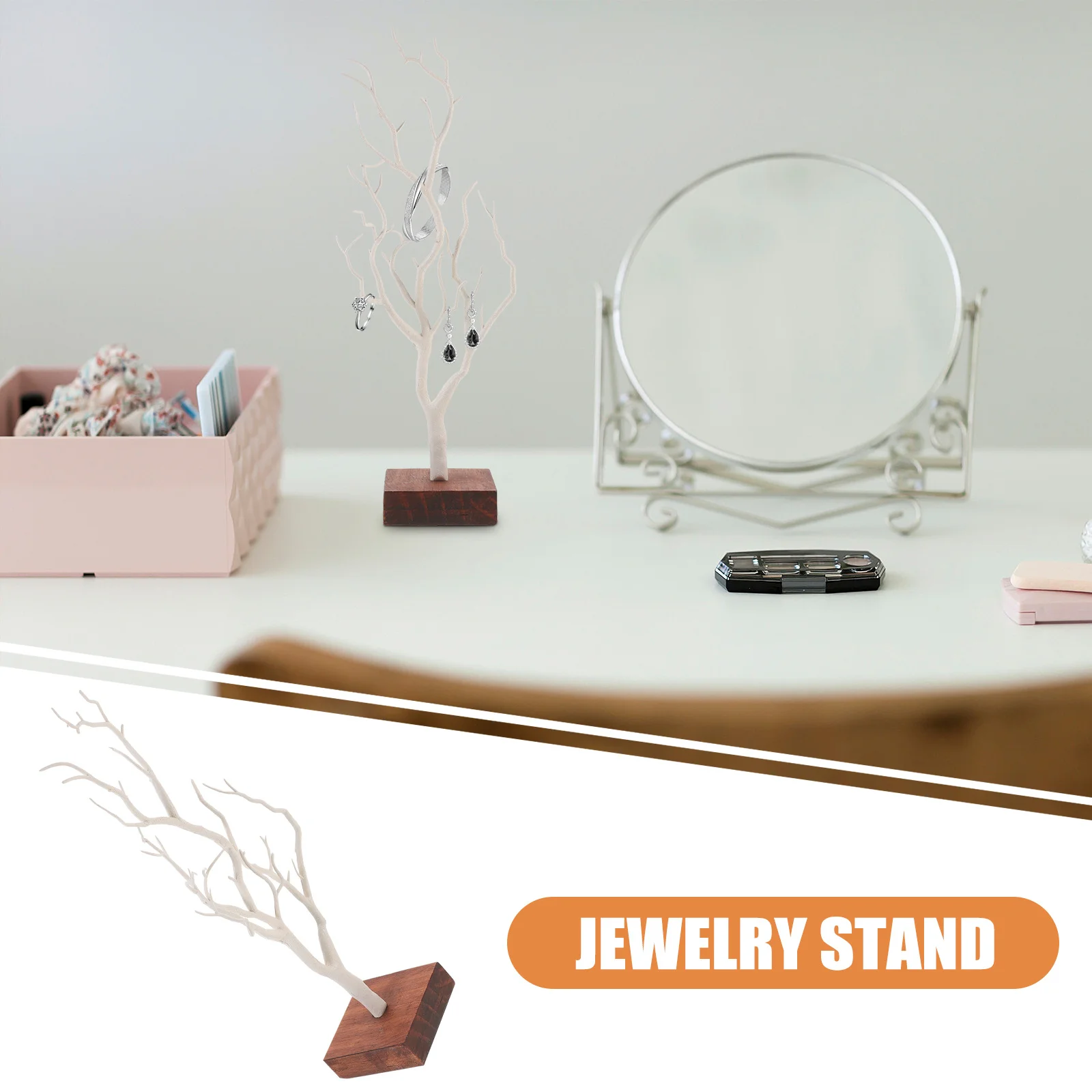 

Tree Stand, Branch Shape Holder For Necklace Bracelet Ring, Nightstand Organizer, Jewelry Display Rack, Desktop Decoration,