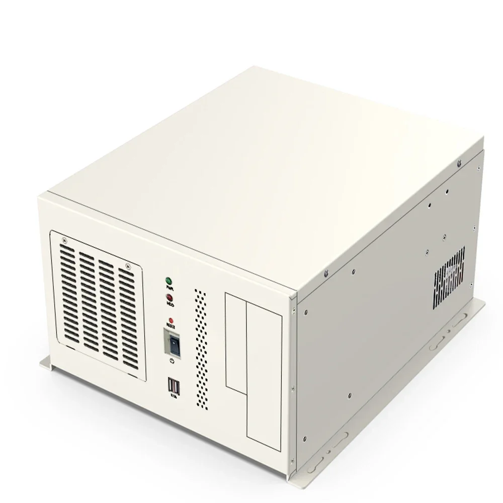 New Industrial Control Wall Mounted Chassis 41CM with Optical Drive Slot ATX Motherboard 7 Slots Server Chassis Silent