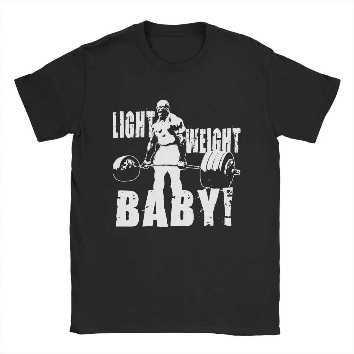 Light Weight Baby Ronnie Coleman Men's T Shirt Novelty Tees Short Sleeve Round Neck T-Shirts Pure Cotton Printing Clothing