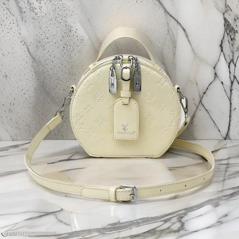 

Luxury Solid Color Leather Tote Bag - Minimalist Vintage Crossbody Clutch Women's Casual Commuter Purse Paris Designer Fashion