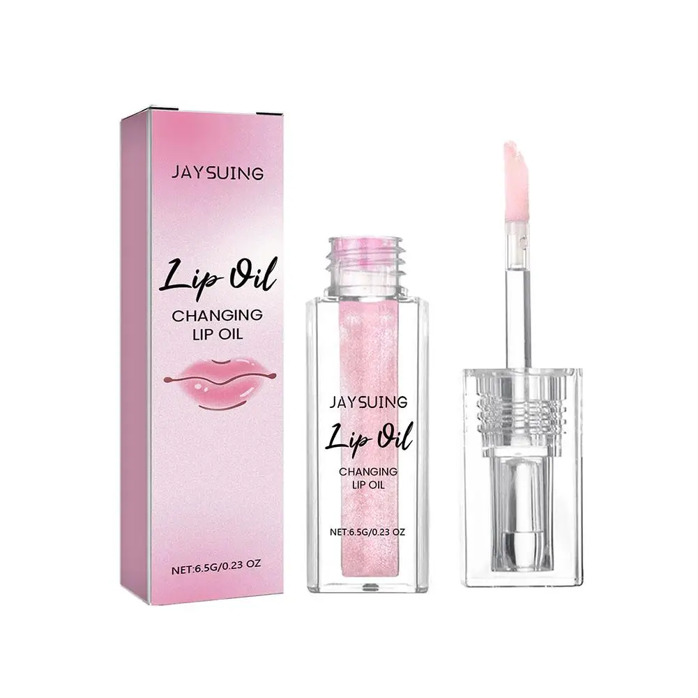 Farbwechsel Lippen öl Kosmetik Farbwechsel Lippen lippe pflegendes Plump ing Oil klebrig feuchtigkeit spendend transparent nicht getönt r3w2