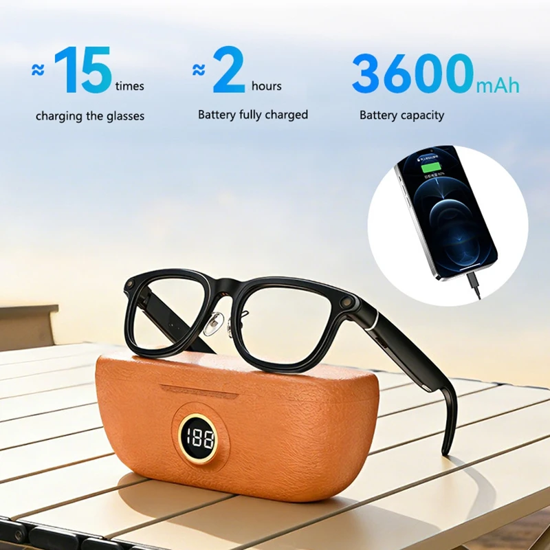 

X01 AI Smart Glasses Photo and Video Capture Bluetooth Calling AI Voice Assistant Meeting Minutes Translation