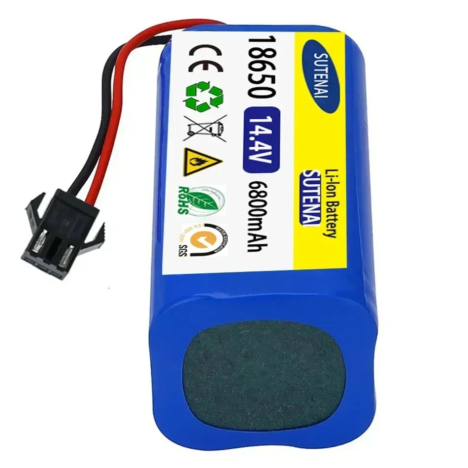 14.4V 6.8Ah Li-ion battery for Cecotec Conga Excellence 950 990 1090 Ecovacs Deebot DN621 601/605 Eufy RoboVac 35C Panda i7 V710