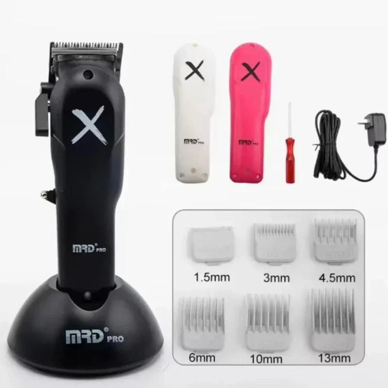 MRD Clipper Professional Cordless Barber Hair Tools Collection with Super-Torque Motor - Hair Clippers and Trimmers