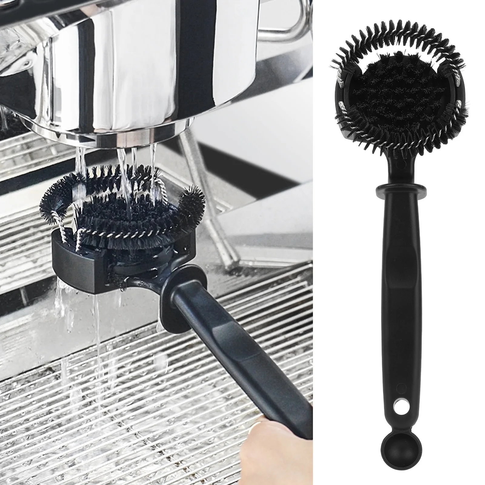 51/58mm Kaffee maschine Bürsten reiniger Kaffee maschine Espresso gruppe Kopf reinigung Rund bürsten Mühle Reinigungs werkzeuge Zubehör