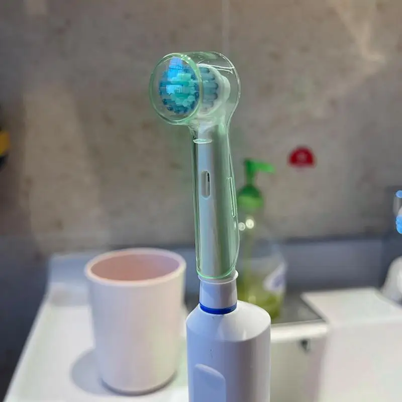 Toothbrush Dustproof Covers Caps Compatible With Braun Oral Electric Toothbrush Round Replacement Brush Heads Series Protector