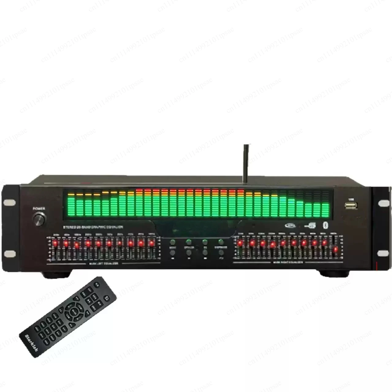 EQ8100 dual channel graphic equalizer with Bluetooth optical coaxial