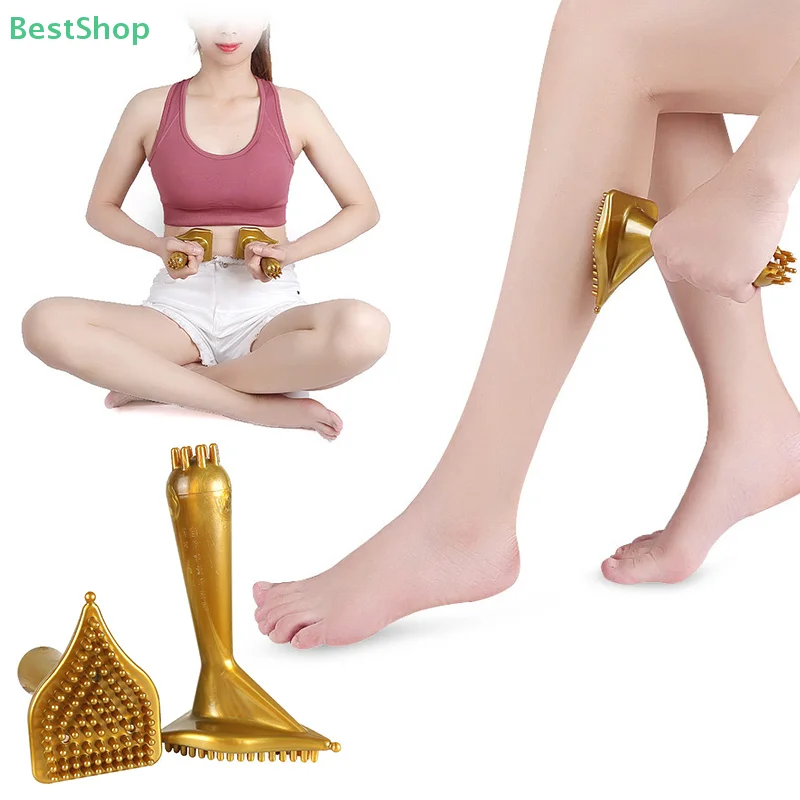 바디 슬리밍을 위한 마사지 자오선 브러시 안티 셀룰라이트 삼각형 마사지 브러시