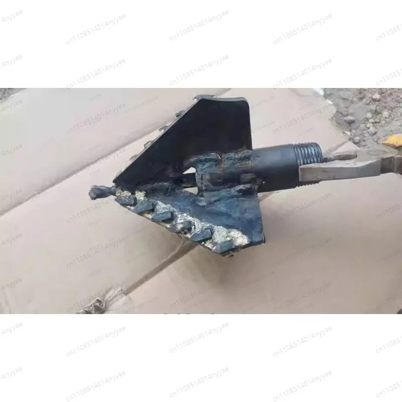 1PC Water Well Drilling Super Hard Alloy Drill Bit/Electric Drilling Rig/3 Wing Rock Drill Bit,One inch drill pipe