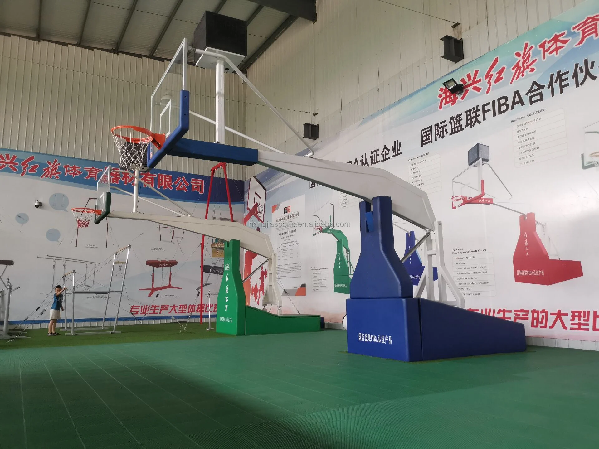 Portable Basketball Hoop System with Manual Electric Hydraulic Lift Adjustable Indoor/Outdoor Stand for Training & Games - view 5