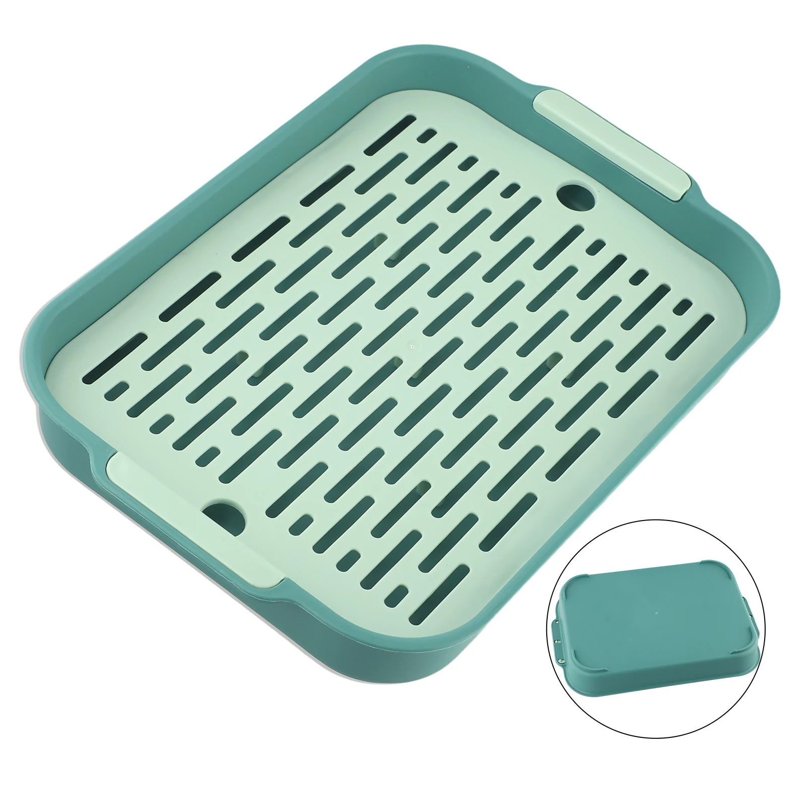 Litter Box Small Pet Toilet Tray Guinea Pig Litter Tray Toilet Box  ABS Plastic Detachable Grid Toilet Box Easy Clean