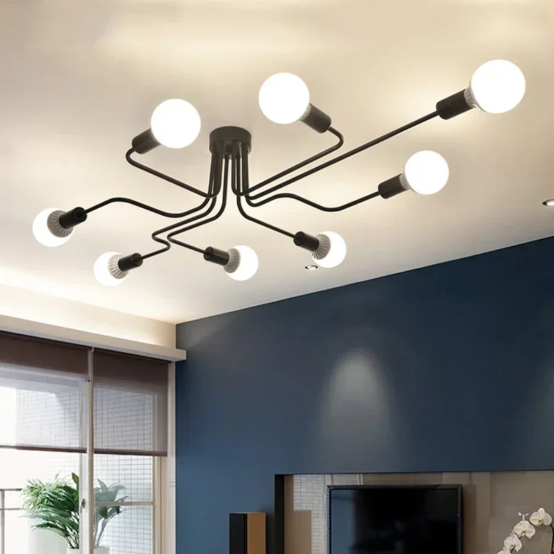 

Modern LED Ceiling Chandelier Lighting Living Room Bedroom Chandeliers Creative Home Fixtures AC110V/220V