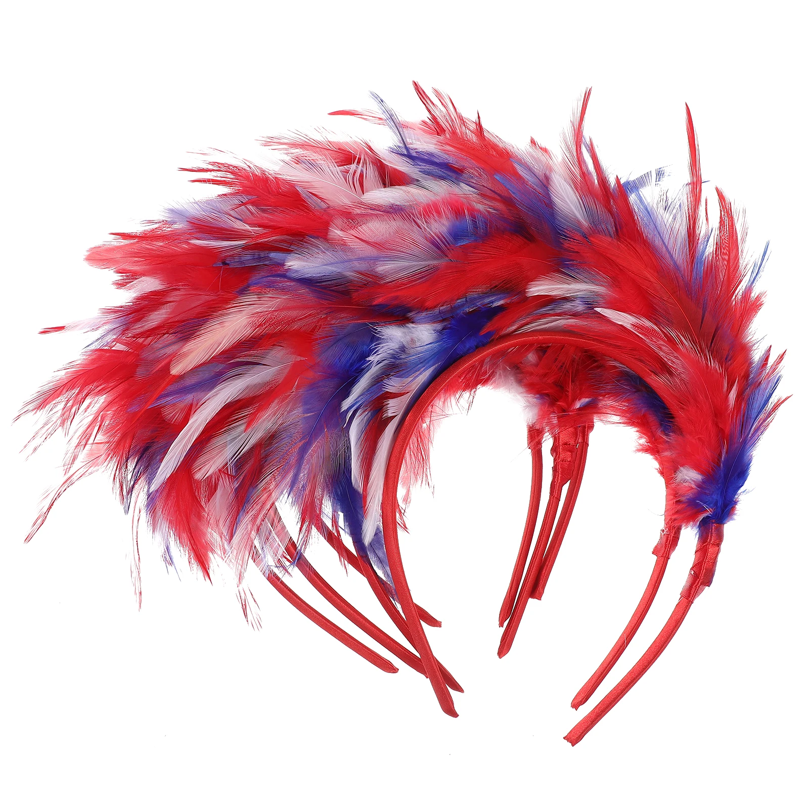 

Headb Plume Headdress Decorative Fascinator Rainbow Headb for Party Wedding Carnival Halloween Accessories