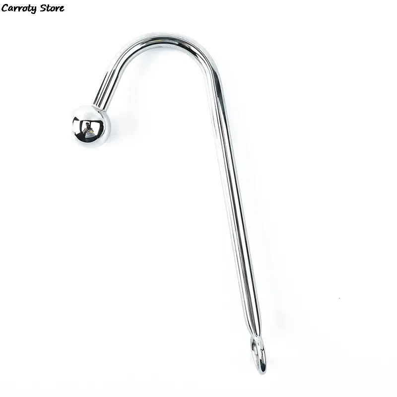 Anal Hook Metal Butt Plug with Ball Anal Plug Anal Dilator Gay Sex Toys Stainless Steel New for Men and Women Adult Games Piece