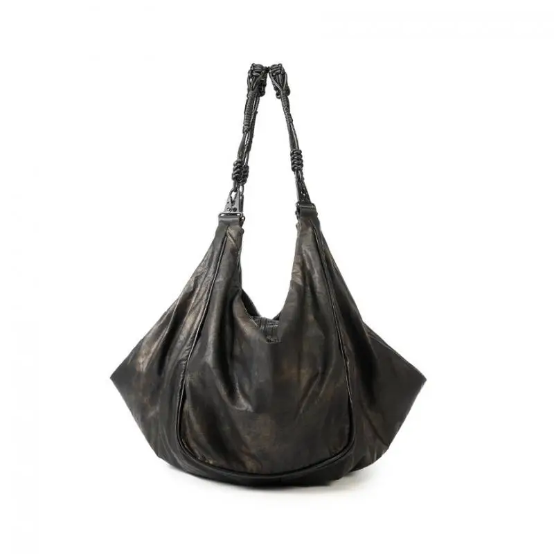 

2025 Light Luxury Fashion Pleated Large Capacity Women's Bag Retro Personalized High-end Feeling Shoulder Crossbody Bags Trendy