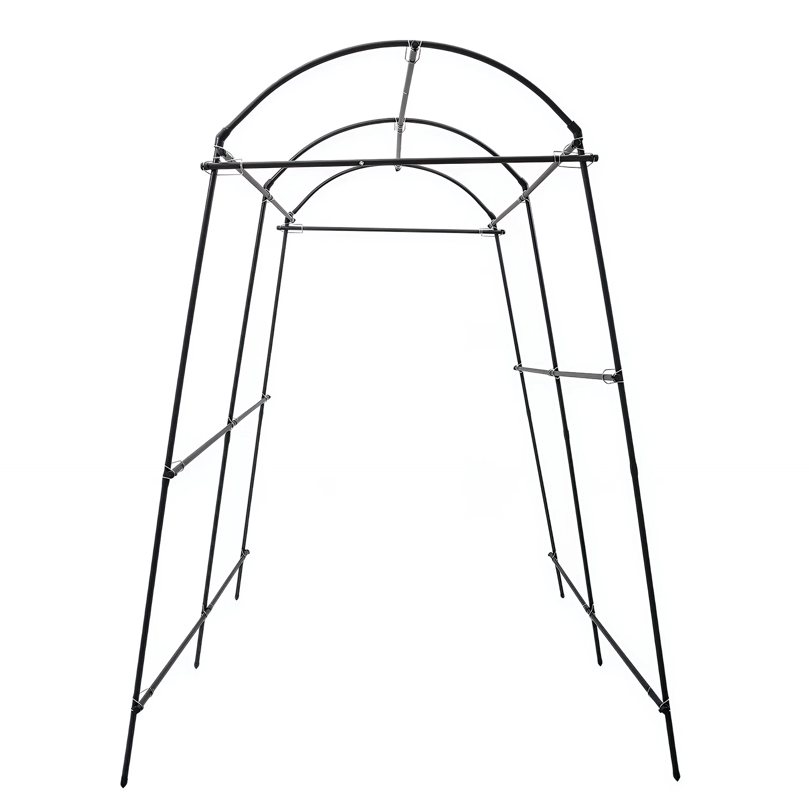6*7,55ft Gartenrankgitter für Kletterpflanzen – Garten-Tunnelrankgitter aus Metall, gewölbter Gurkenständer mit Kletternetz für Erbsen und Rosen – Detail 7