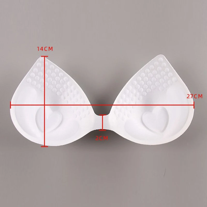 Swimsuit Padding Inserts Women Clothes Accessories Foam Triangle Sponge Pads Chest Cups Breast Bra Inserts Chest Pad