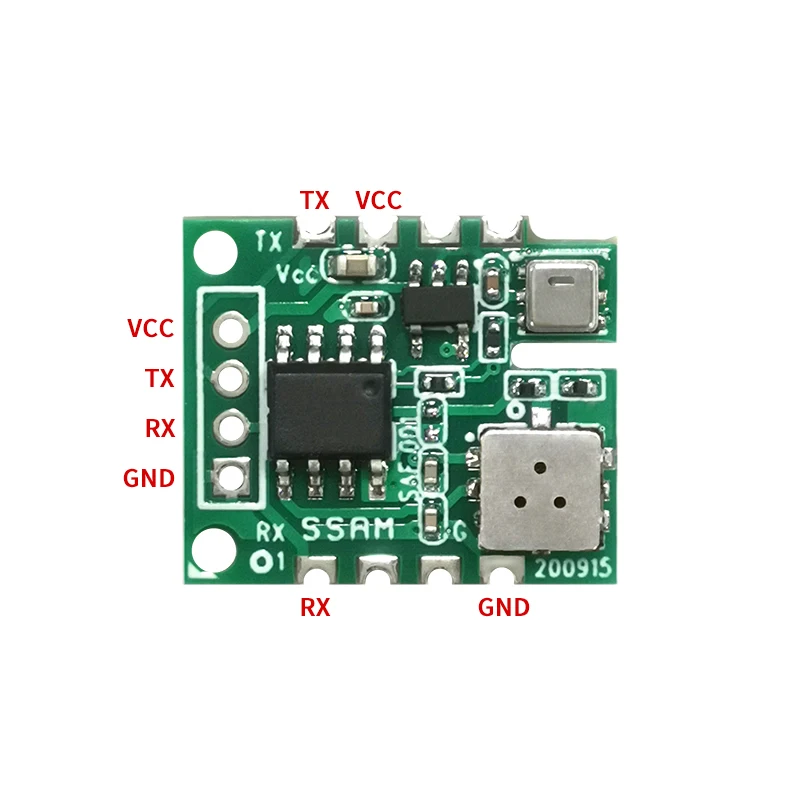 YYS 3 in1mems sensore di fumo di qualità dell\'aria modulo sensore di Gas VOC con temperatura e umidità uscita UART 3.3V SSAM01