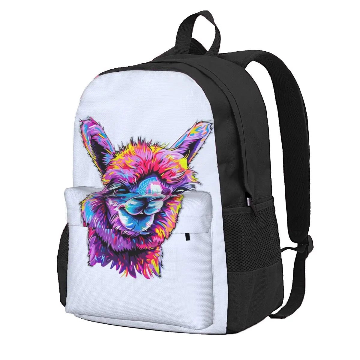 Alpaca Bright And Beautiful Colors Student Backpack School Bag Hiking Travel Daypack Boys Girls Fashion Bookbag Shoulder Bags