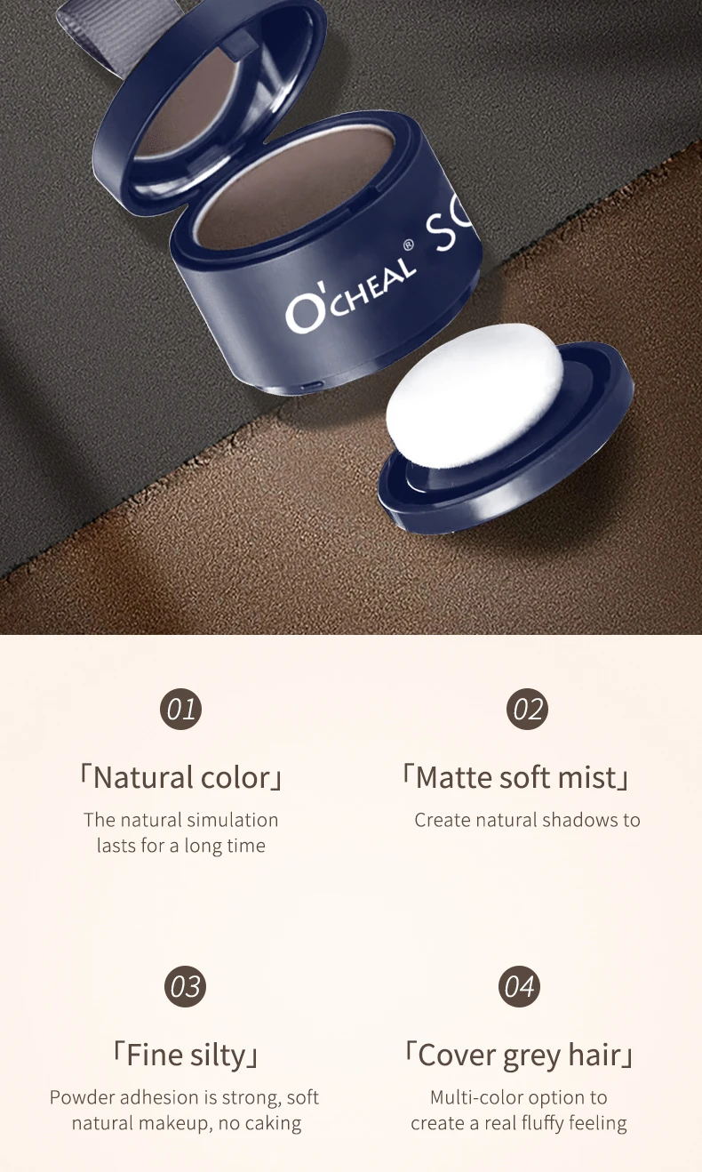 O'CHEAL Hairline Fluffy Powder Repair Volume Powder Shadow Shadow Powder Hair Concealer Coverage Fill Forehead Hairline – Detail 5