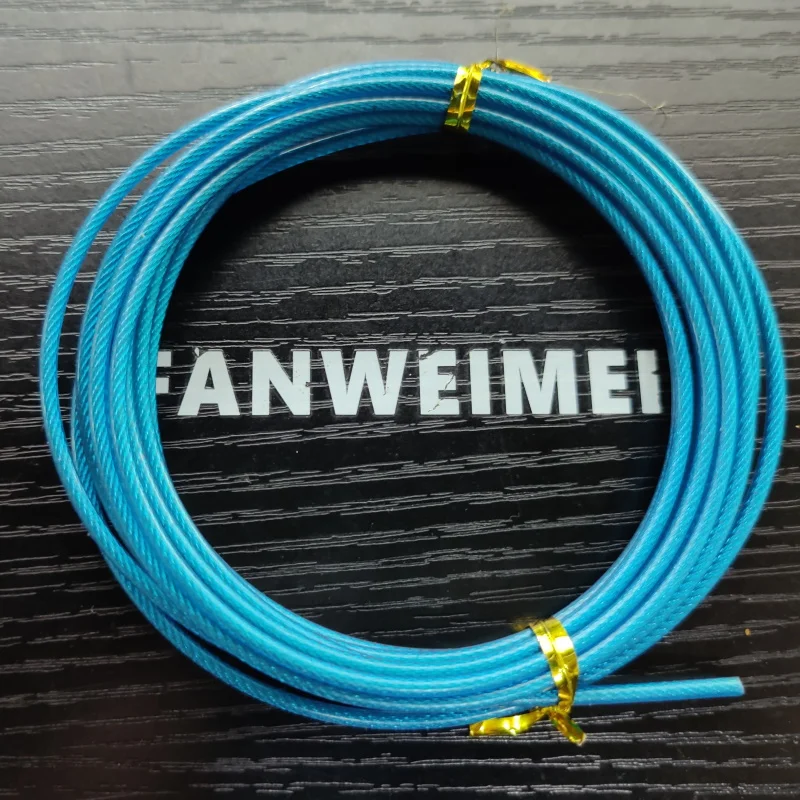 NEVERTOOLATE 2,.5mm x 3m steel cord coated with PVC skip jump rope backup rope spare part accessories