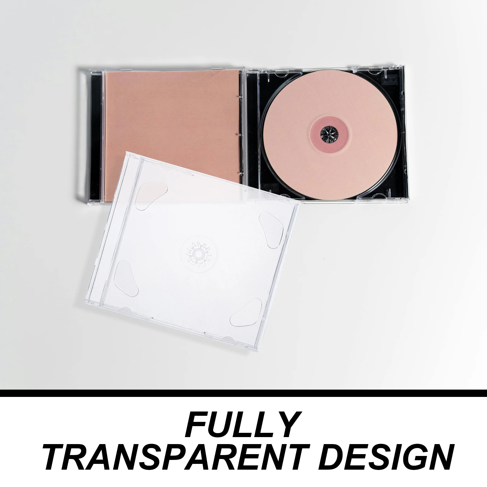 

6 Pcs Disc CD Case Dvd Fully Transparent Holders Storage Cases Organize Container