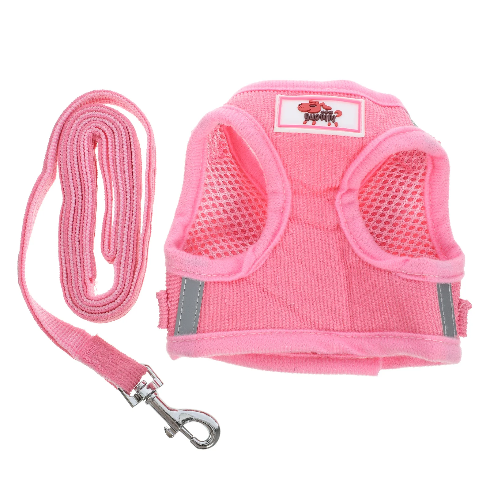 

Pet Harness Vest Pink Size Xs Reflective Dog Vest Harness Comfortable Chest Strap for Walking Running Hiking Outdoor