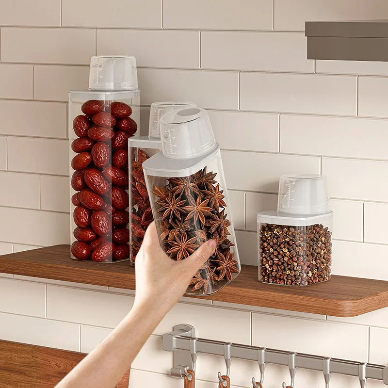 

LMM transparent spice storage tank sub-packaging storage tank kitchen storage household