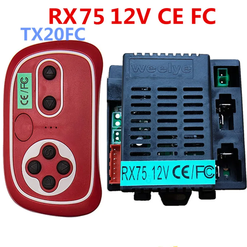 Weelye RX75CE FC 6V 12V เด็ก Powered Ride On Car รีโมทคอนโทรลสำหรับเด็กไฟฟ้ารถเปลี่ยนชิ้นส่วน