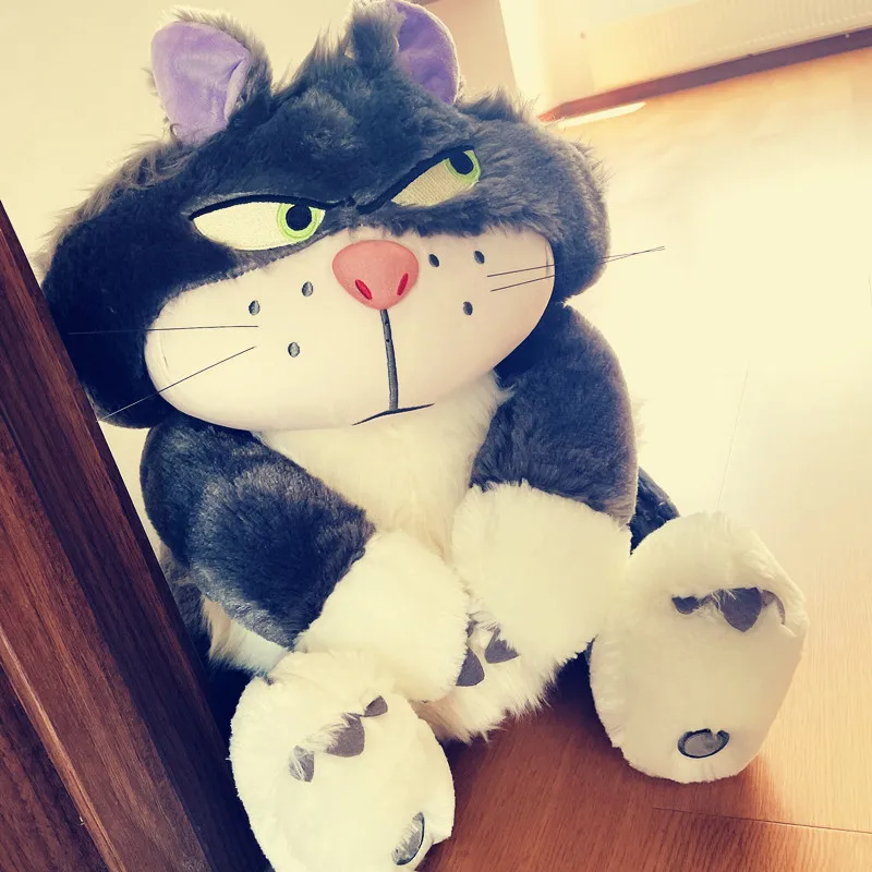 

Funny Cute Lucifer Cat Plush Bad Stuffed Cat Soft Pillow Doll Anime Movie Plush Cat