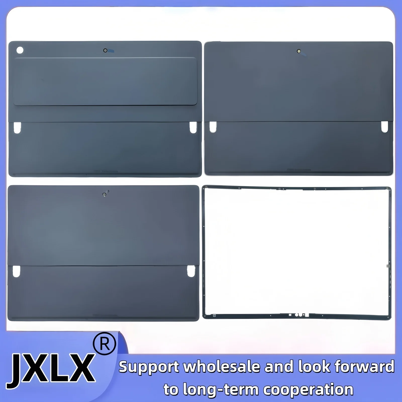 JXLX® LCD Back Cover Top Case for Dell Latitude 7350 Detachable 2-in-1 Laptop Bezel Front Cover - New