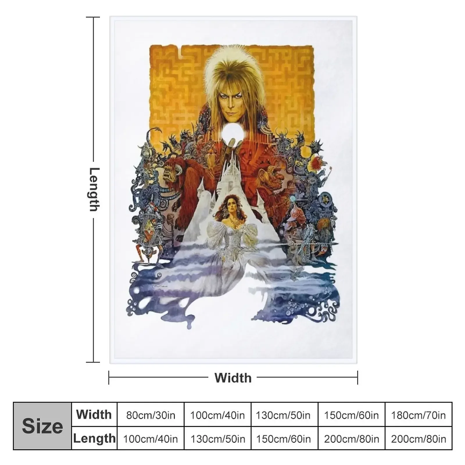 The Realm of the Goblin King Throw Blanket couch cozy soft plush fuzzy picnic outdoor blanket