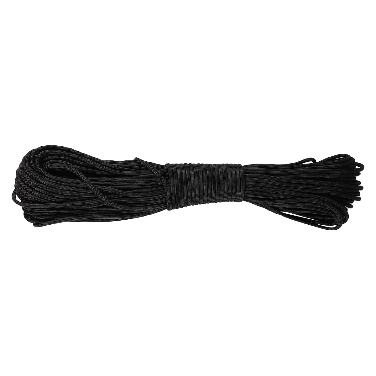 4 مللي متر القطر الأساسية Paracord قوي تتلاشى مقاومة بقاء التخييم في الهواء الطلق المشي لمسافات طويلة حبل أسود الأساسية Paracord