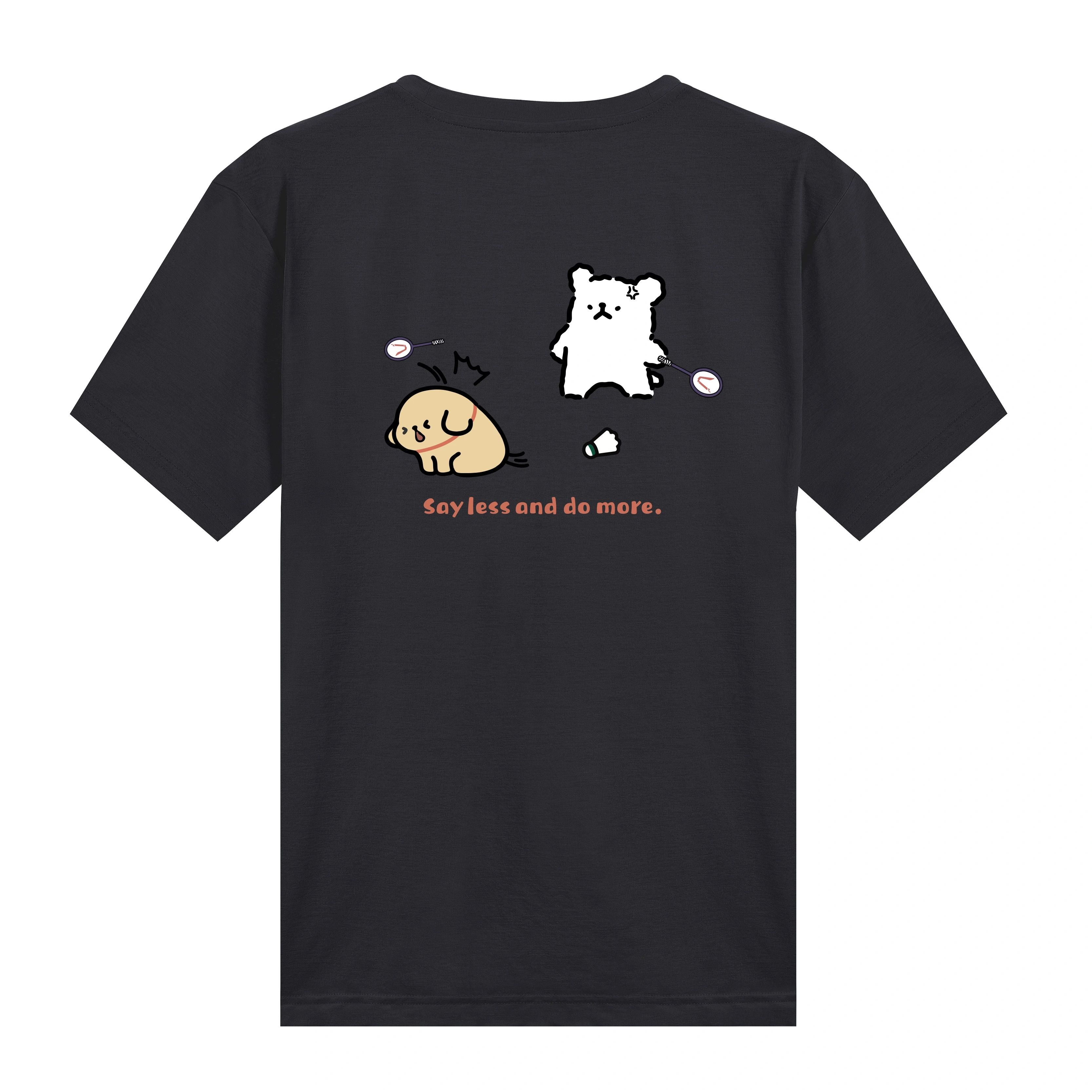2026 T-shirt culturel de badminton à manches courtes, style coréen original, motif chien amusant, décontracté et sportif