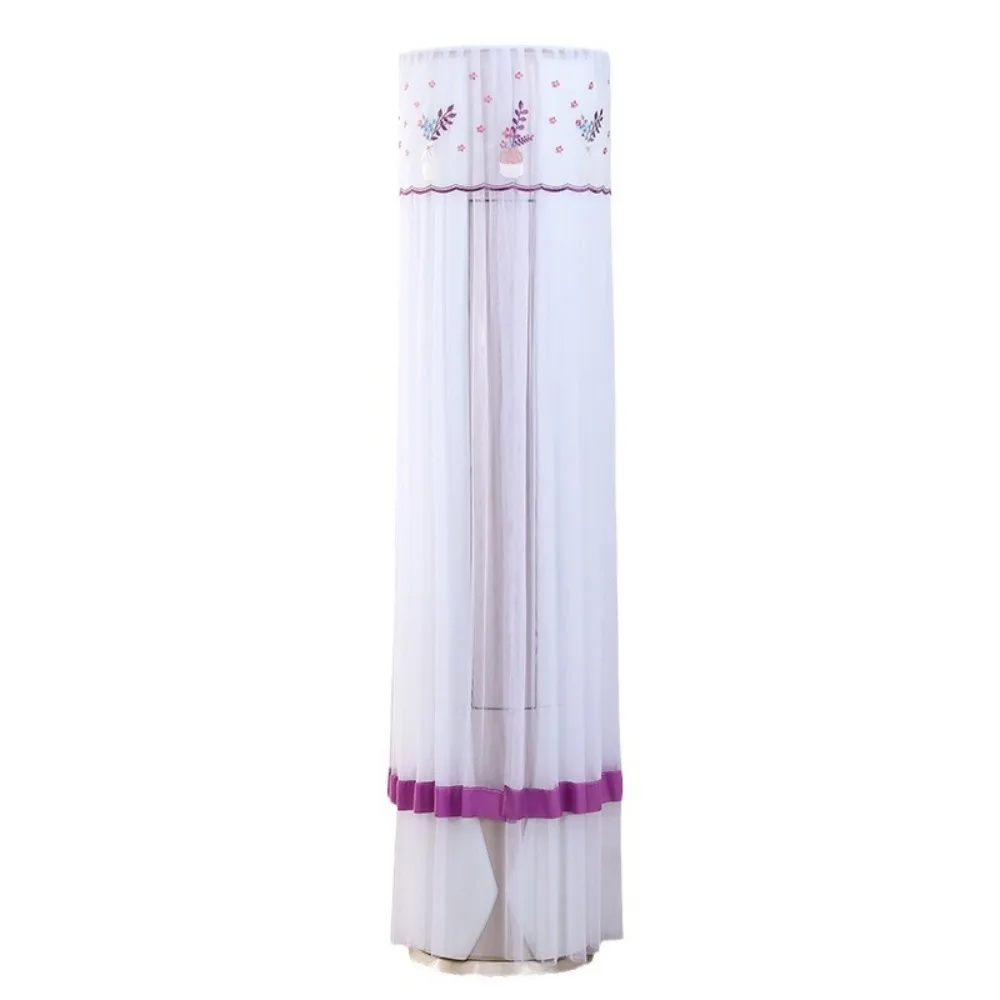 

Delicate Air Conditioner Dust Cover Romantic Rotundity Embroidered Air Conditioning Cover Polyester Sun-proof