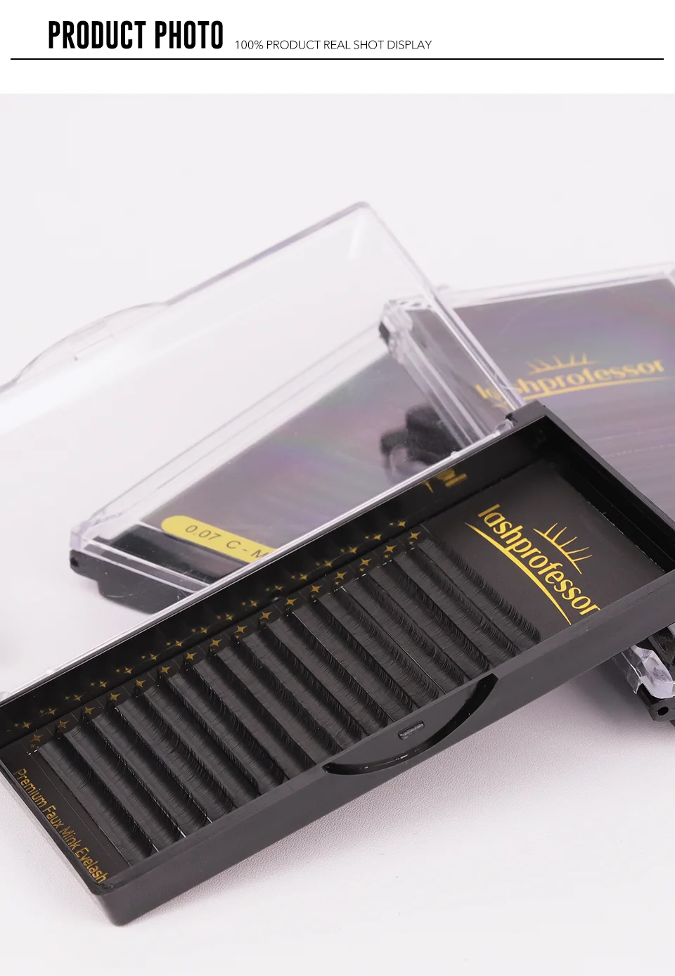 Lashprofessor Untere falsche Wimpernverlängerung 0,03/0,05/0,07 Natürliche weiche C/CC/D-Locke 6/7 mm kurze Größen Unter-/Unterwimpern – Detail 8