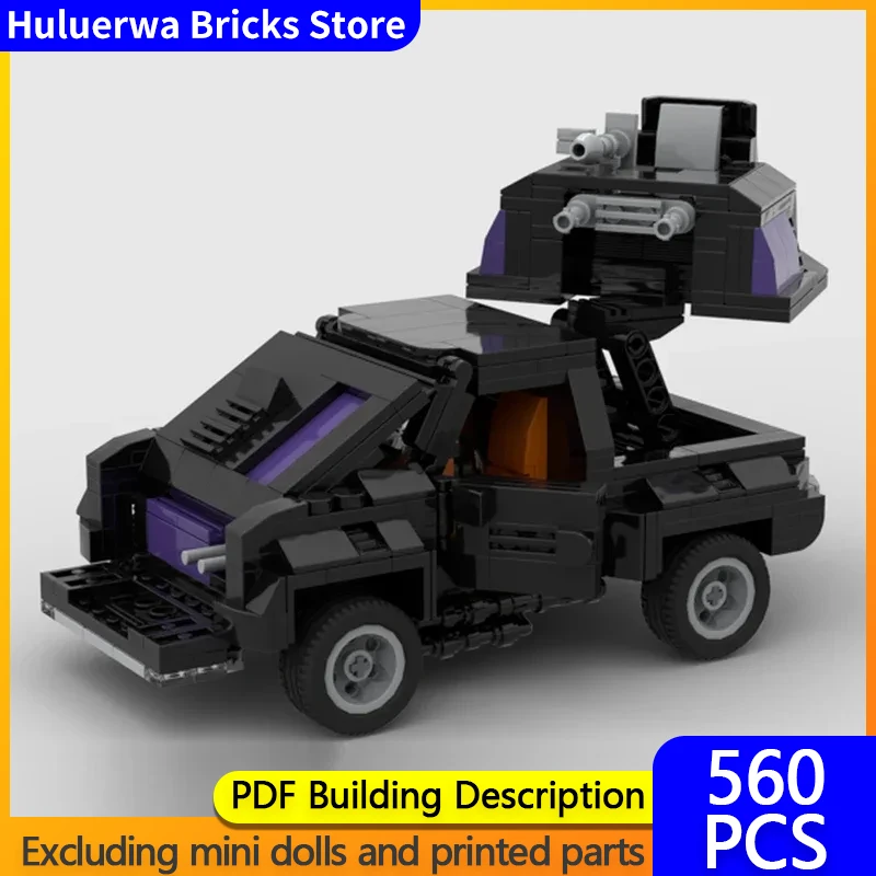 Popular Anime Car Model MOC Building Bricks Masked Special Vehicle Modular Technology Gifts Holiday Assemble Children Toy Suit