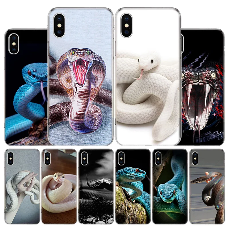 Animal Leather Snake Scales Phone Case For Apple iphone 16 15 14 13 12 11 Pro Max SE X XS XR 7 + 8 Plus Print Soft Cover Fundas 